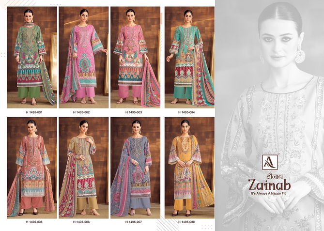 Zainab By Alok Cambric Cotton Pakistani Dress Material Wholesale Shop In Surat
